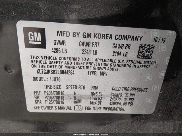 Chevrolet Trax Fwd Ls