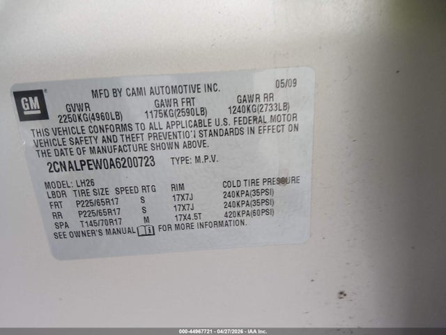 Chevrolet Equinox Lt