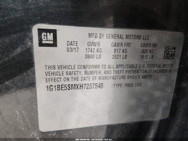 Chevrolet Cruze Lt Auto