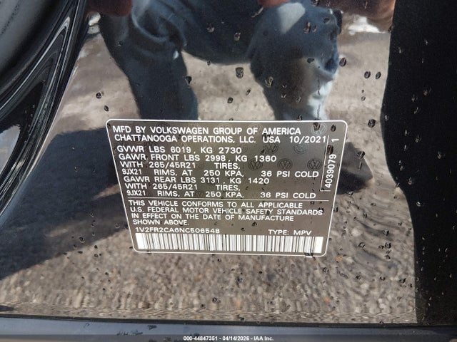 Volkswagen Atlas 3.6l V6 Sel Premium R-line