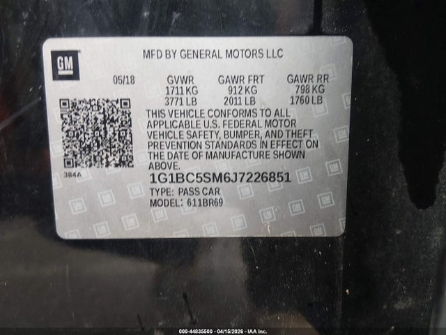 Chevrolet Cruze Ls Auto