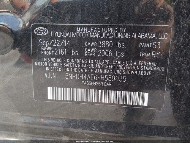 Hyundai ELANTRA Se