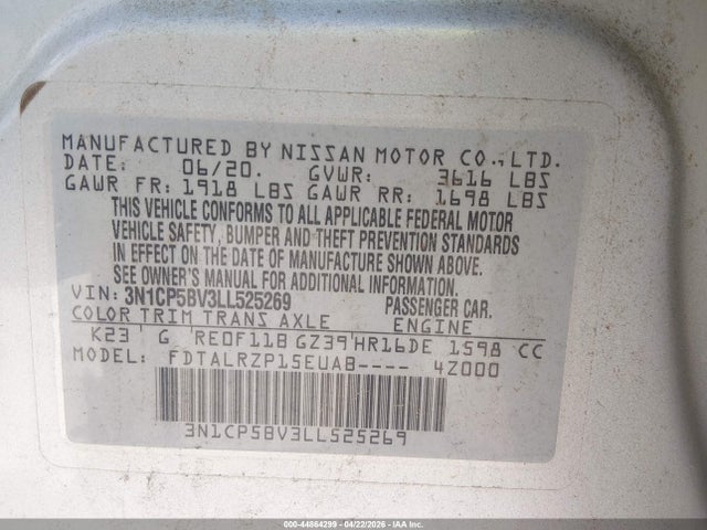 Nissan Kicks S Xtronic Cvt