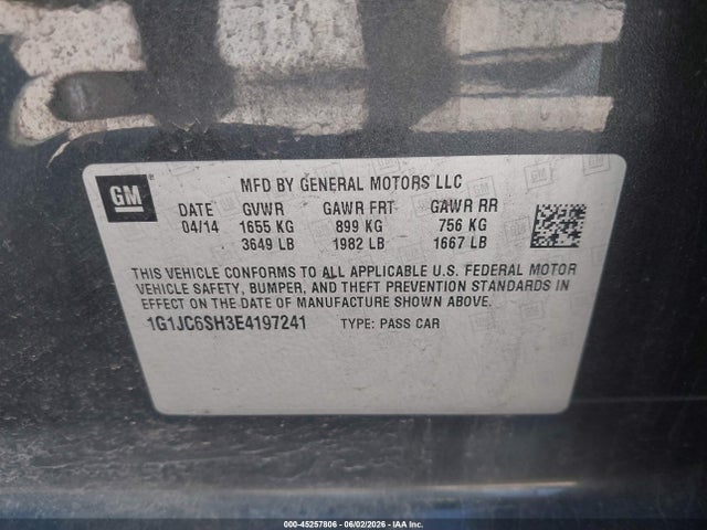 Chevrolet Sonic Lt Auto