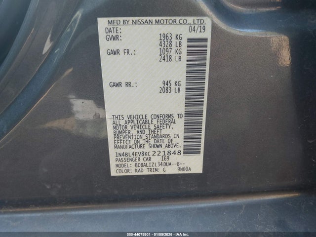 Nissan Altima 2.5 Sl