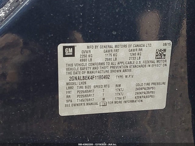Chevrolet Equinox 1lt