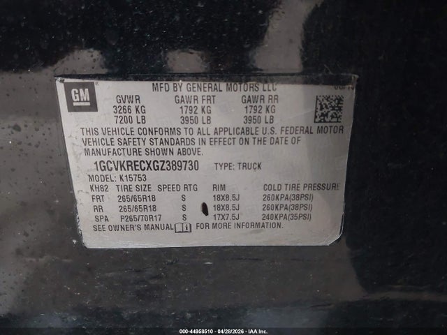 Chevrolet Silverado 1500 2lt