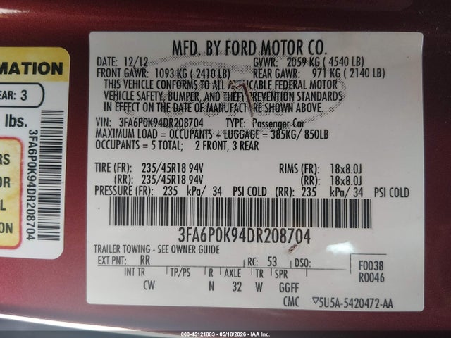 Ford Fusion Titanium