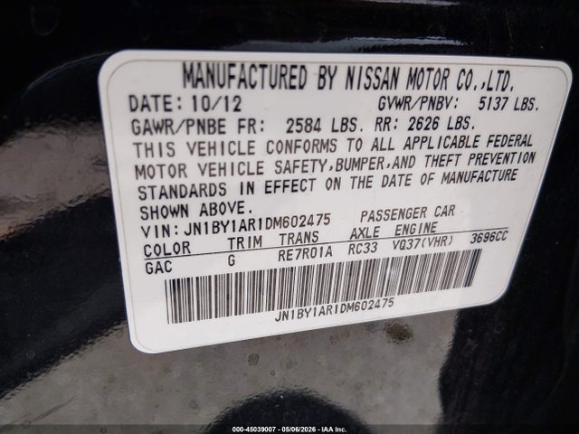 INFINITI M37x