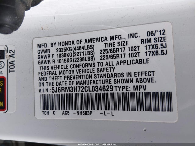 Honda CR-V Ex-l
