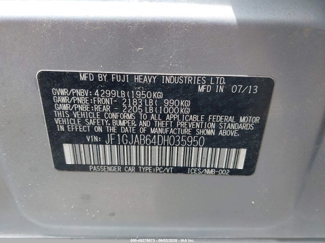 Subaru Impreza 2.0i Premium