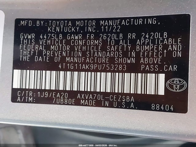 Toyota Camry Se