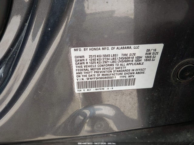 Honda Pilot Ex-l