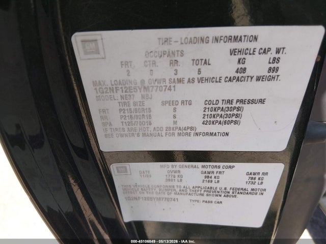 Pontiac Grand Am Se1