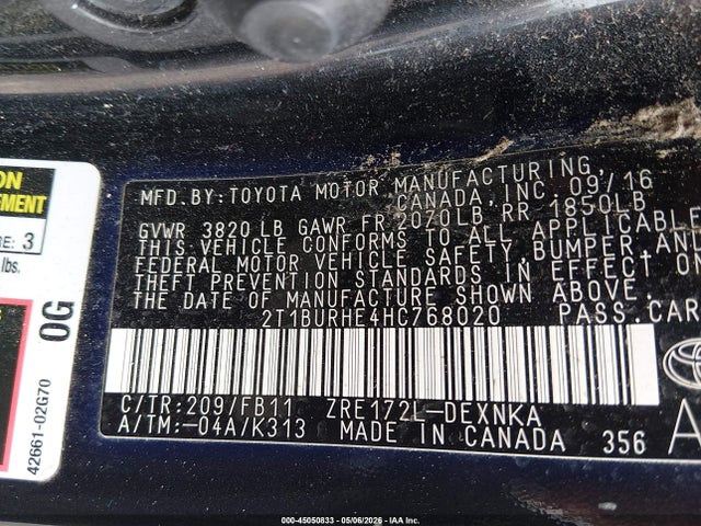 Toyota Corolla Le