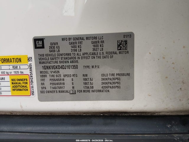 Chevrolet Traverse 1lt