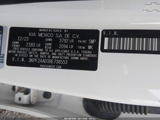 Kia Forte Lxs