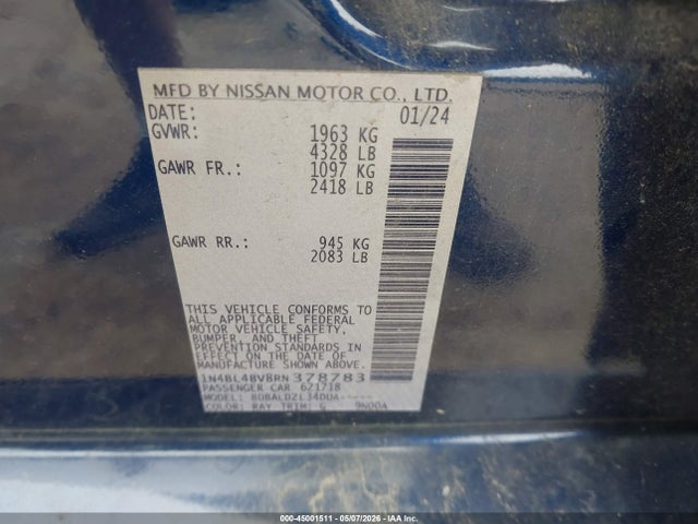 Nissan Altima S Fwd