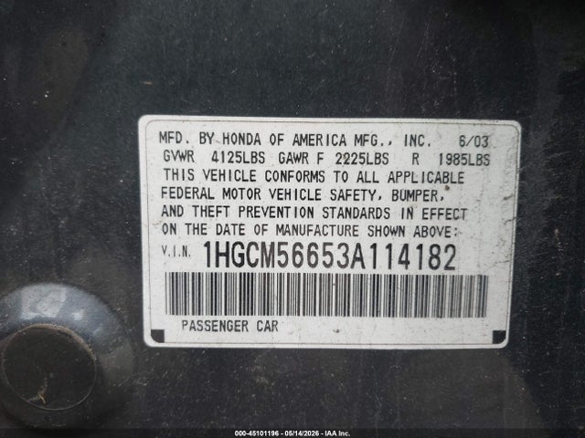 Honda Accord 2.4 Ex