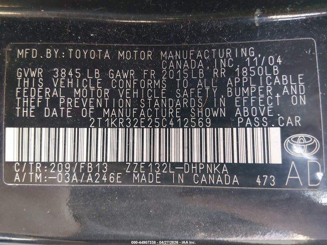 Toyota Matrix Xr
