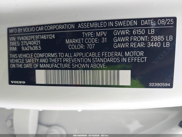 Volvo XC90 Plus, B6 Awd Gas (mild Hybrid), Gasoline, Bright,