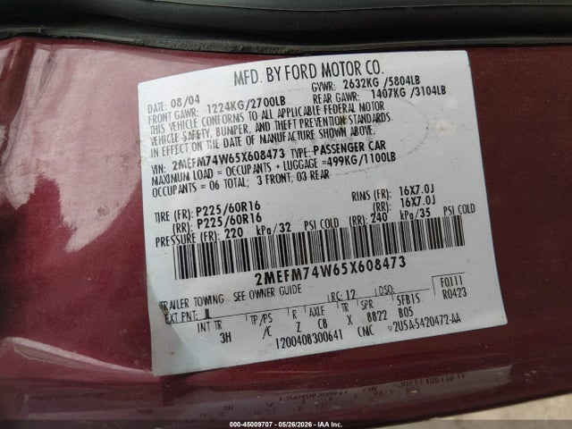 Mercury Grand Marquis Gs