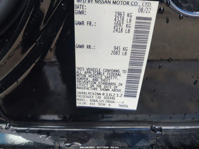 Nissan Altima Sr Fwd
