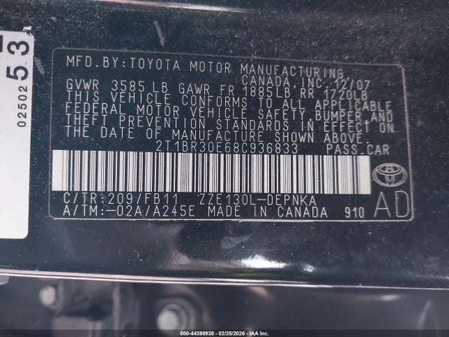Toyota Corolla Le
