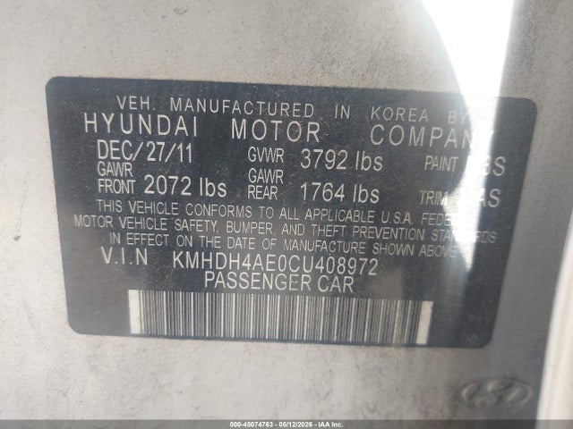 Hyundai ELANTRA Gls (ulsan Plant)
