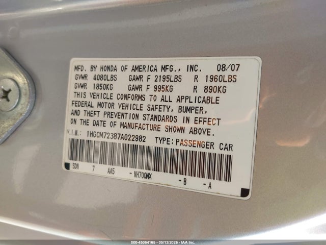 Honda Accord 2.4 Lx