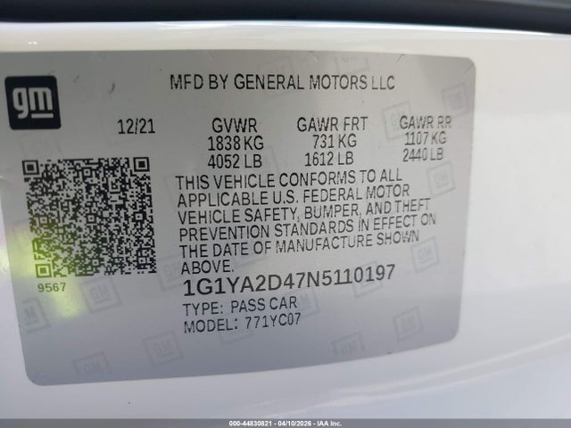 Chevrolet Corvette Rwd  1lt