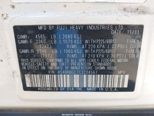 Subaru Outback 2.5i Premium