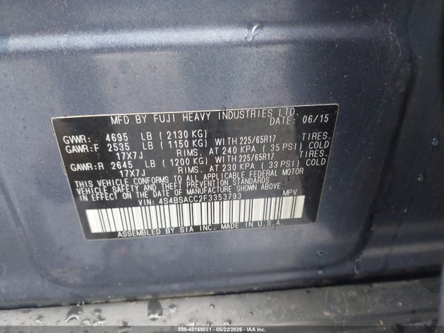 Subaru Outback 2.5i Premium