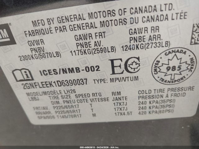 Chevrolet Equinox 1lt