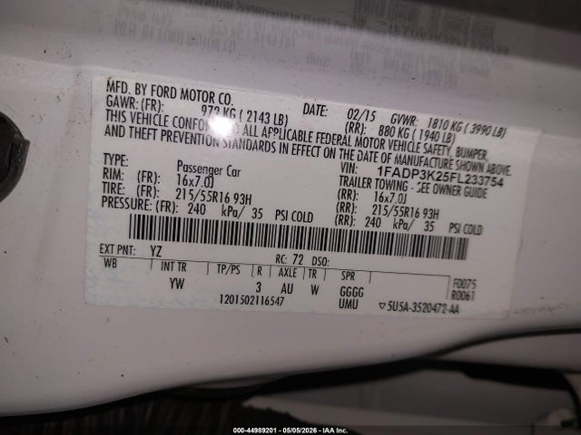 Ford Focus Se