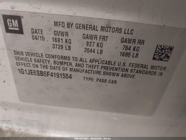Chevrolet Sonic Ltz Auto