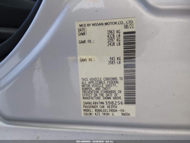 Nissan Altima S Fwd