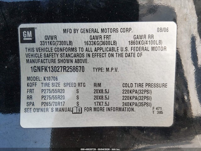 Chevrolet Tahoe Ltz