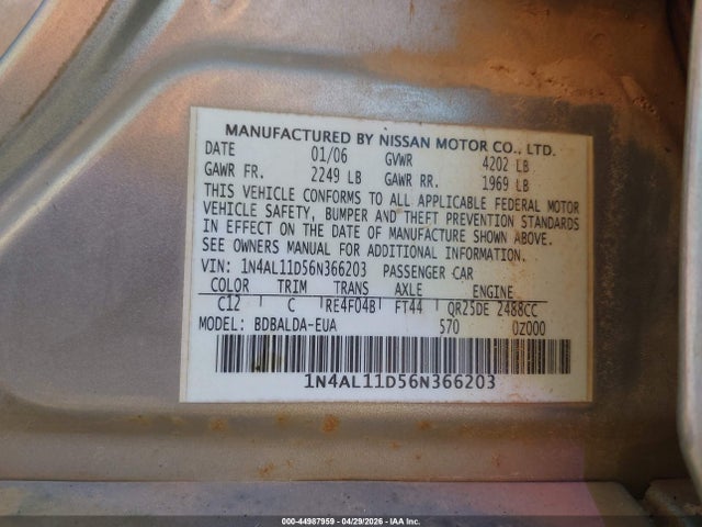 Nissan Altima 2.5 S