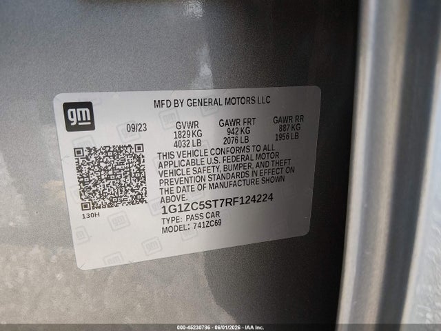 Chevrolet Malibu Fwd 1fl