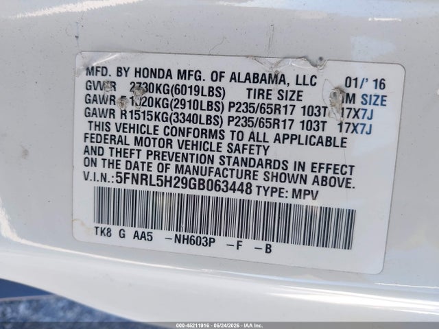 Honda Odyssey Lx