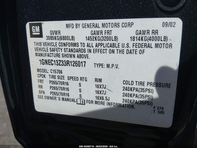 Chevrolet Tahoe Lt
