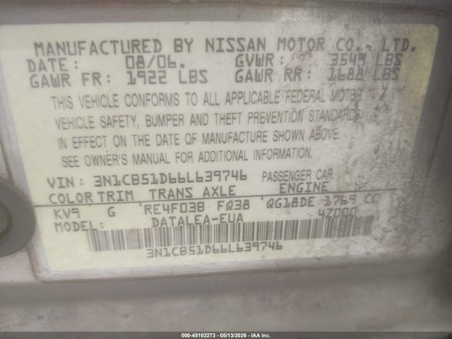 Nissan Sentra 1.8s