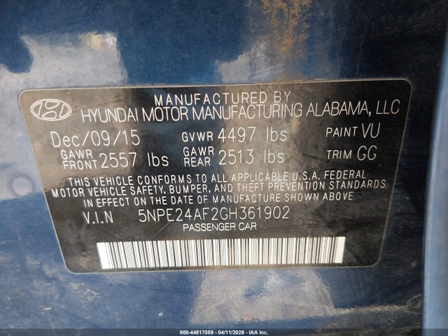 Hyundai SONATA Se