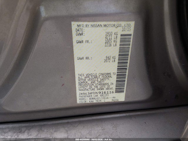 Nissan Altima 2.5 S