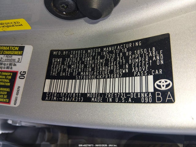 Toyota Corolla Le