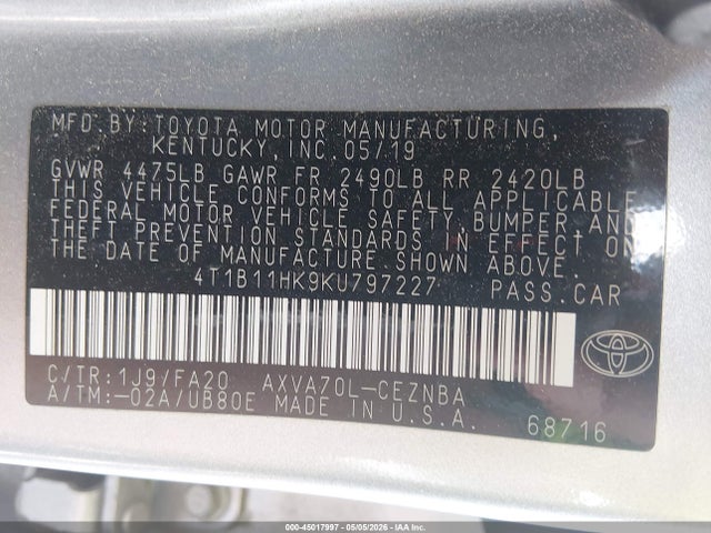 Toyota Camry Le