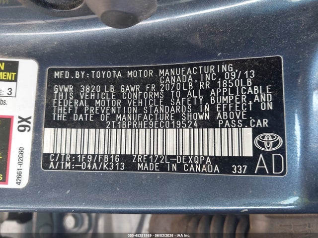 Toyota Corolla Le Eco