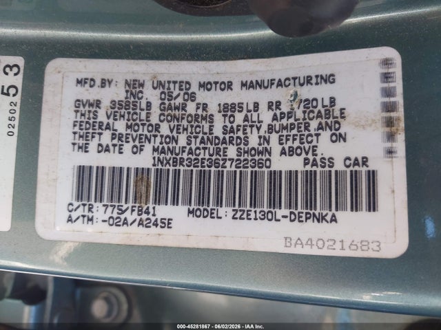 Toyota Corolla Le