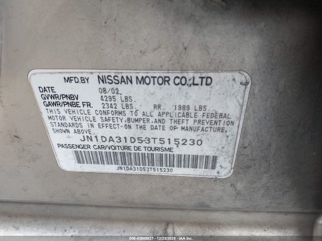Nissan Maxima Se